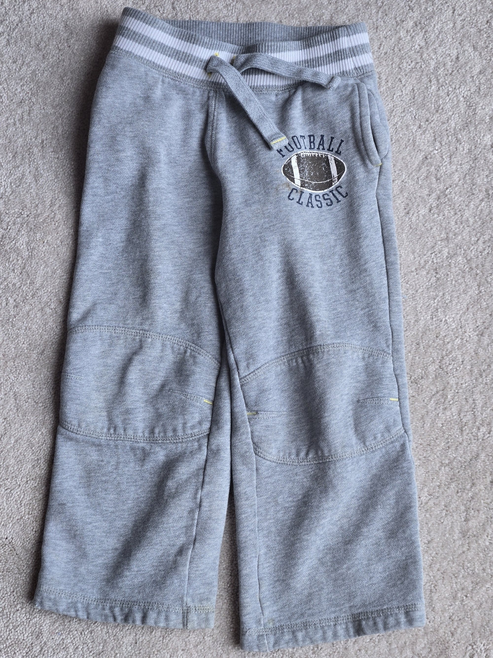 Old Navy Gray Football Graphic Fleece Joggers
